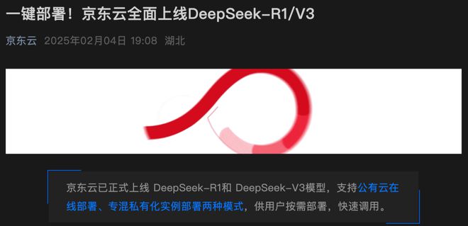 DeepSeek彻底火了！几大云巨头官宣接入(图1)
